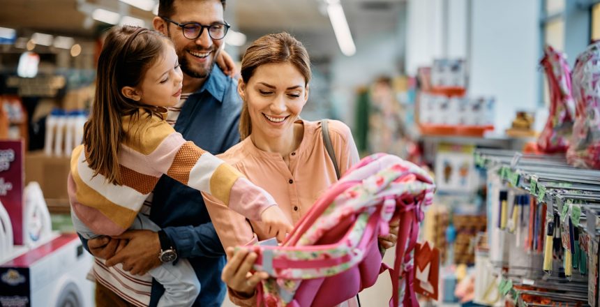 back to school shopping, back to school season, family back to school shopping, school supplies, purchase intent data