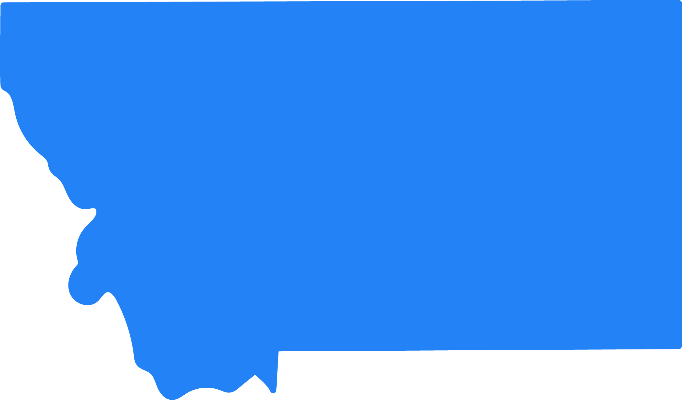 outline drawing of state of Montana