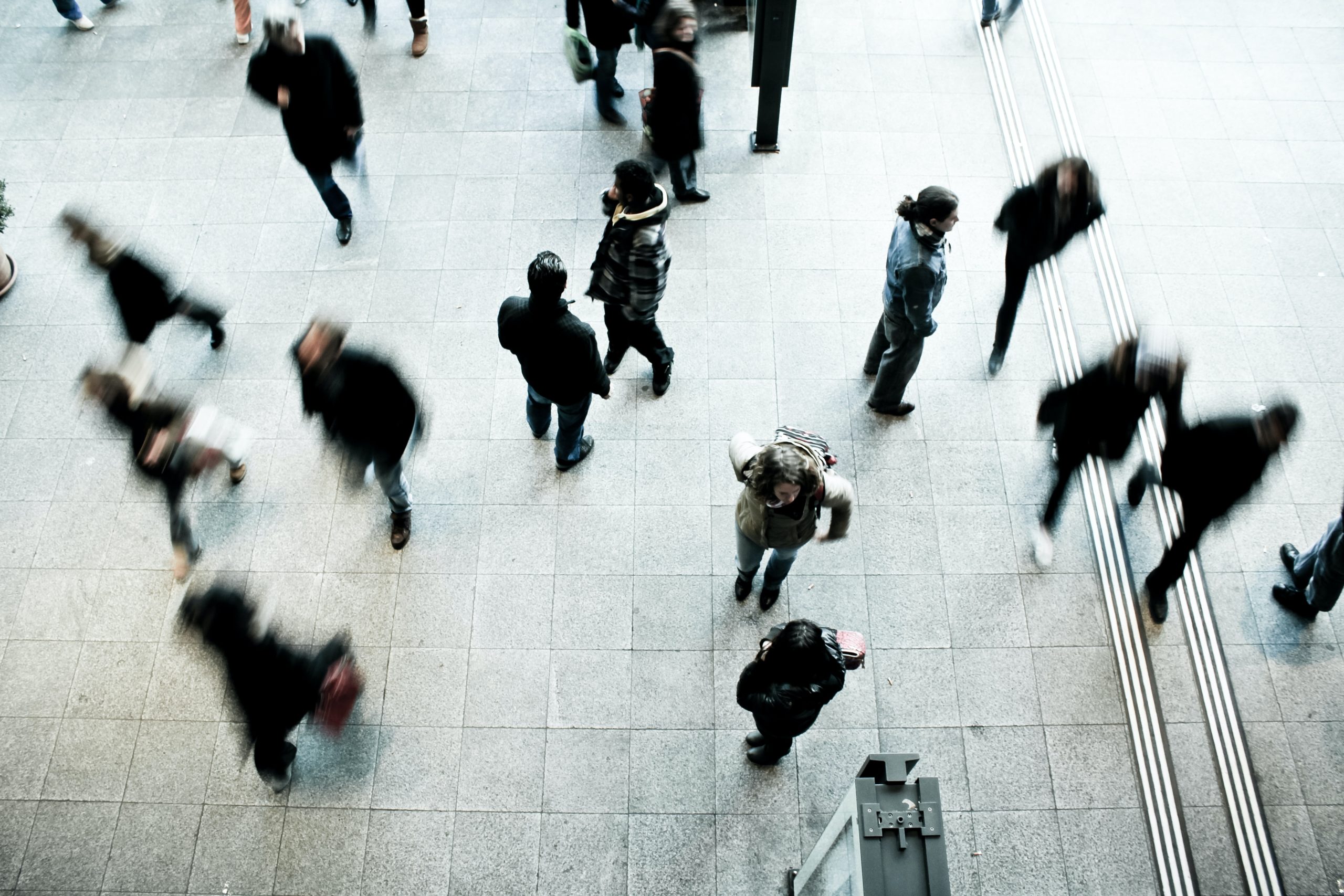 group of people walking